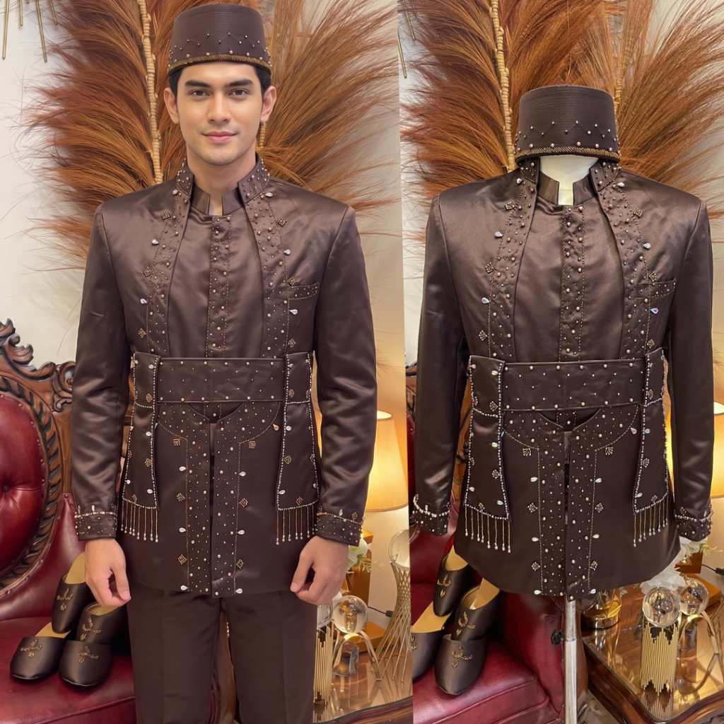 Beskap pengantin sunda putih | Basofi sunda pengantin  | Beskap pria sunda premium