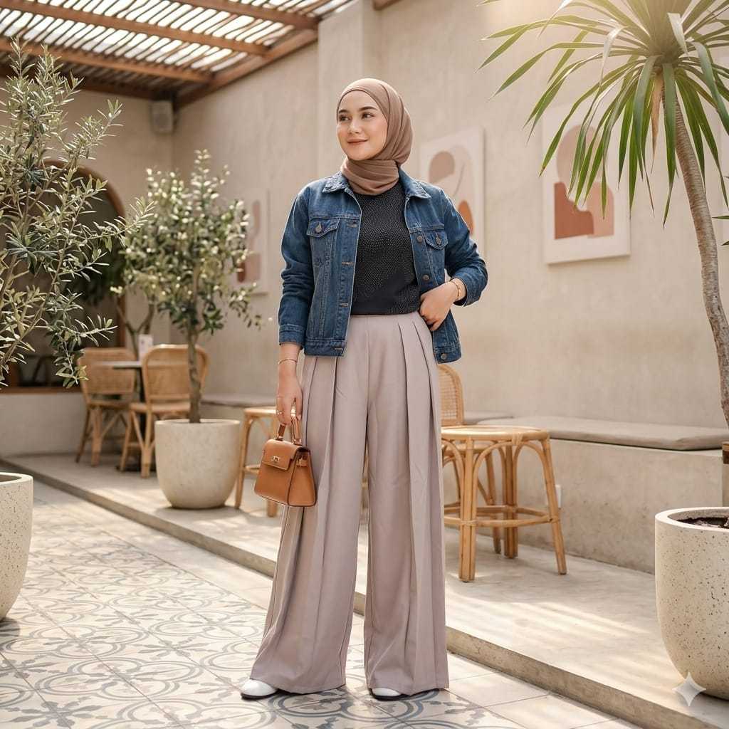 Lavie Pants Kulot Highwaist Wanita Kerja Formal Palazzo Semiwoll Premium Jumbo M-XXL