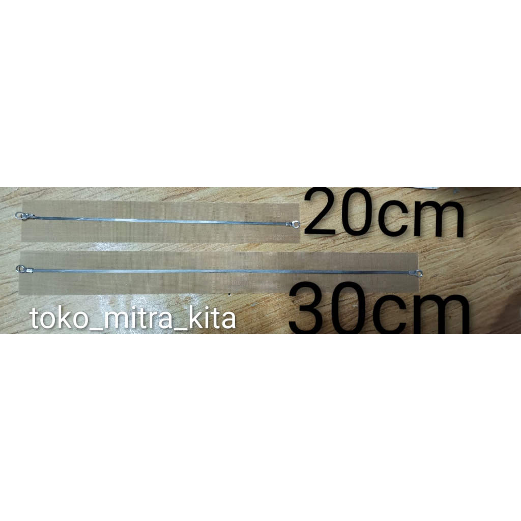 Elemen Pres Plastik Kain + Kawat Pemanas Impulse Sealer 20 30 cm