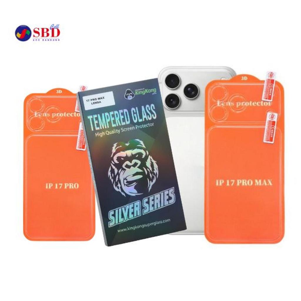 Kingkong Anti Gores Ceramic Hydrogel Bening untuk iPhone 17 Pro Max 17 Pro Pelindung Belakang Backdo