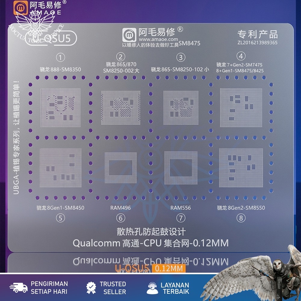 Plat Cetakan Amaoe U-QSU5 / Cetakan IC Amaoe U-QSU5