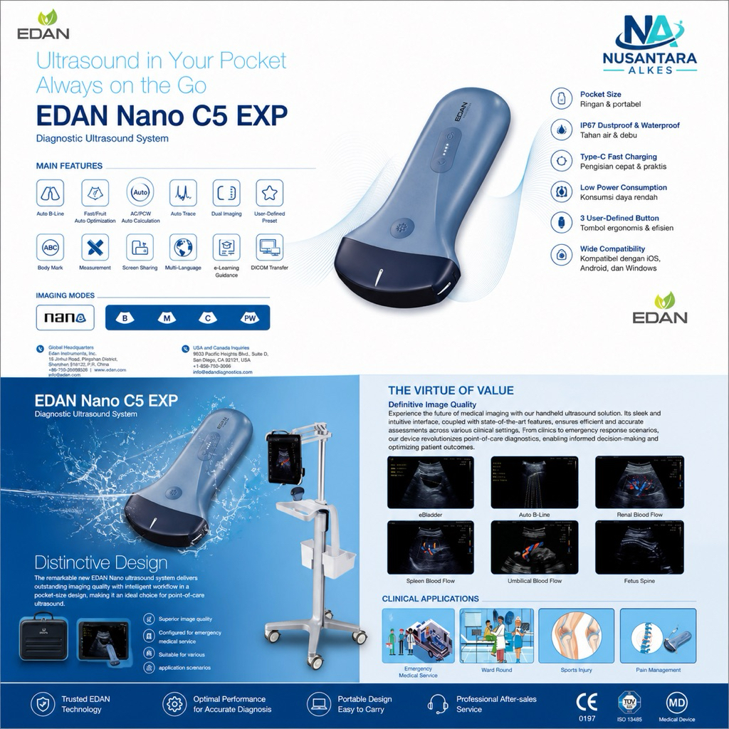 PROMO EDAN NANO USG WIRELESS / USG WIFI / USG POCKET / USG MINI / PROBE OBGYN / PROBE LINEAR MURAH D
