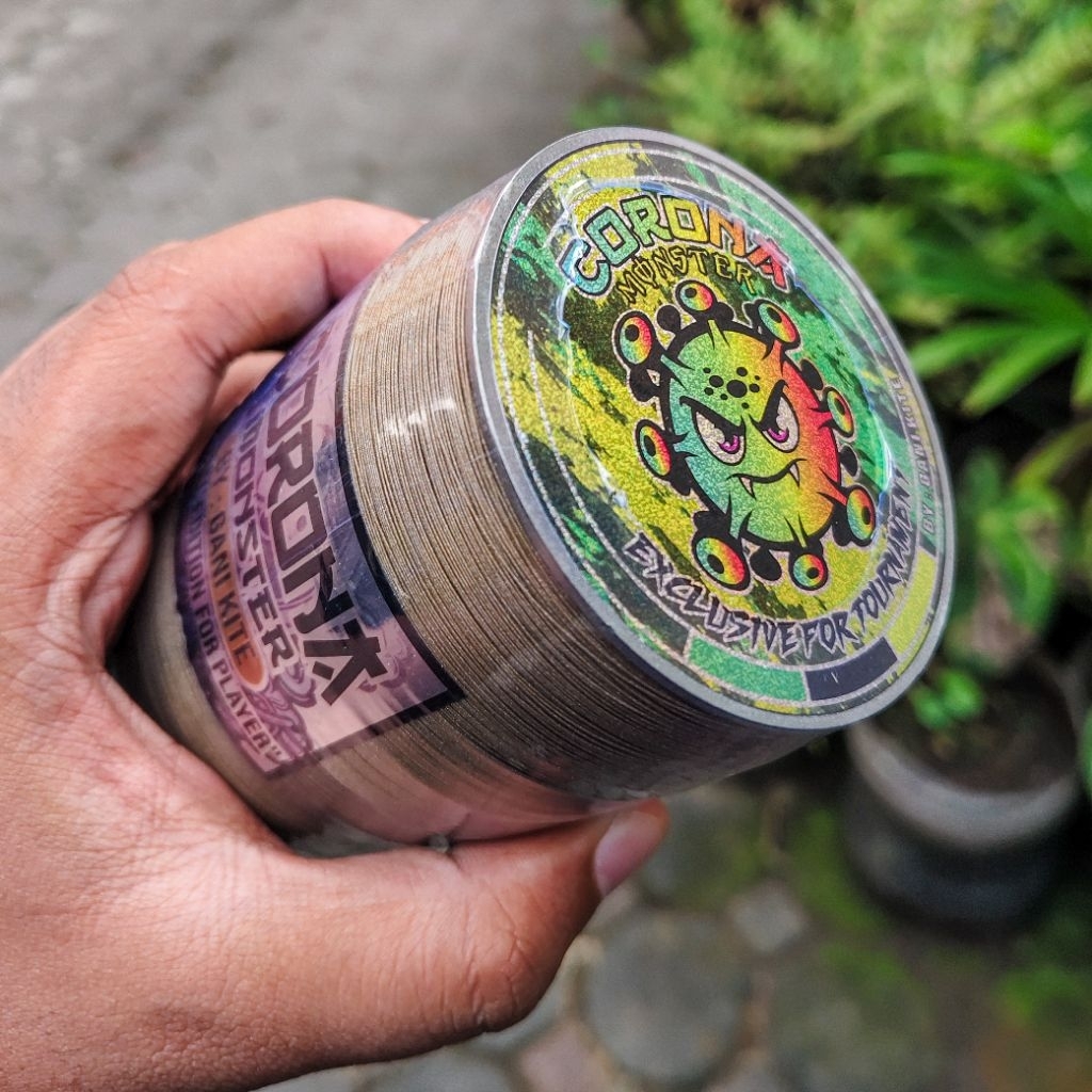 Gelasan Matot Corona monster size 23 banci 6000yard original gani kite
