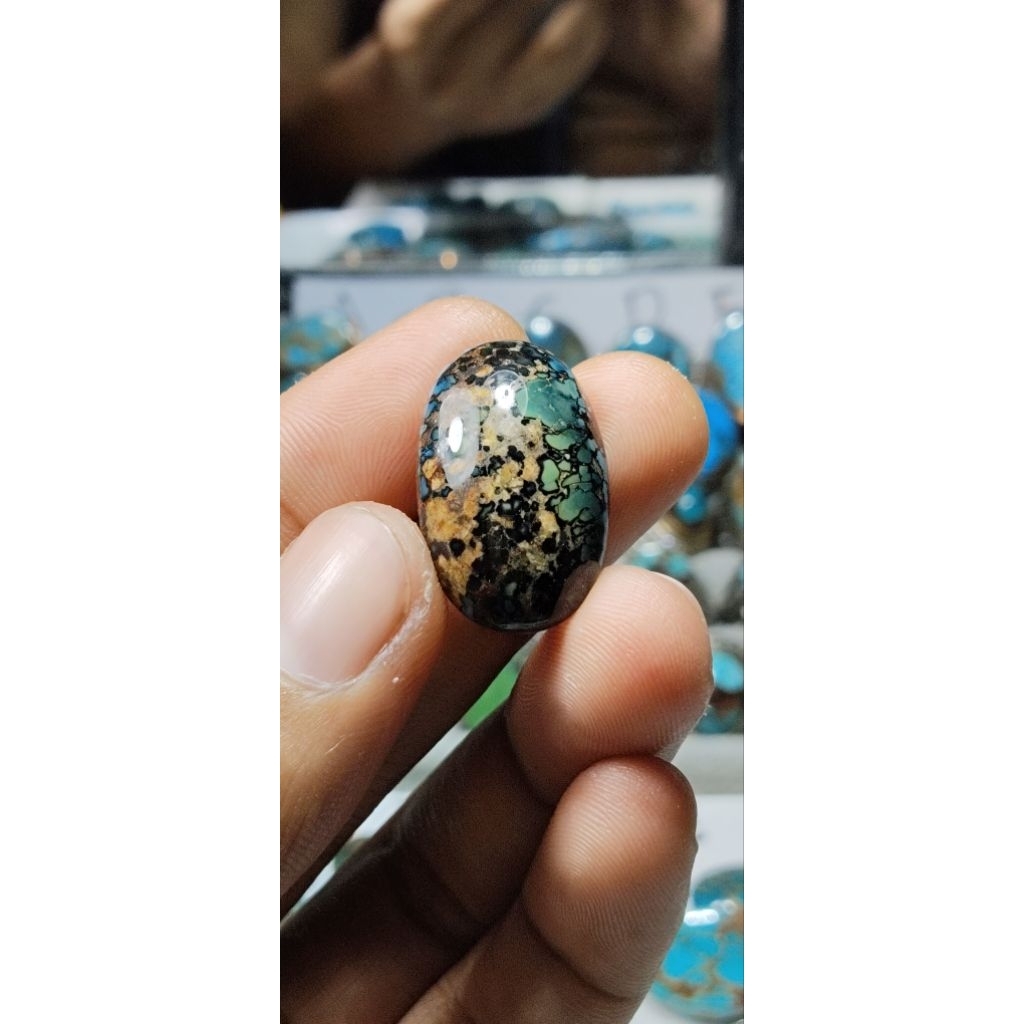 natural pirus persia super deef green urat emas