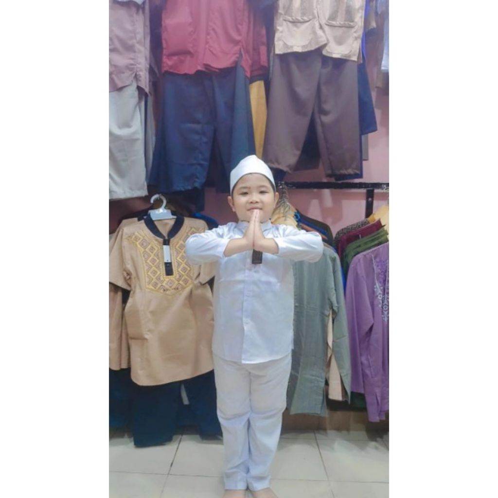 Koko putih Denpasar, Busana muslim anak Setelan Koko anak Denpasar Bali