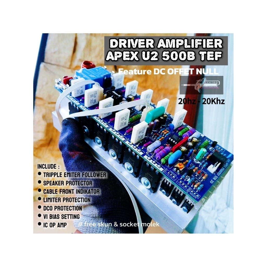 APEX B500 TEF 2U Include Limiter | Linier Audio System | Pro | Hifi | Subwoofer