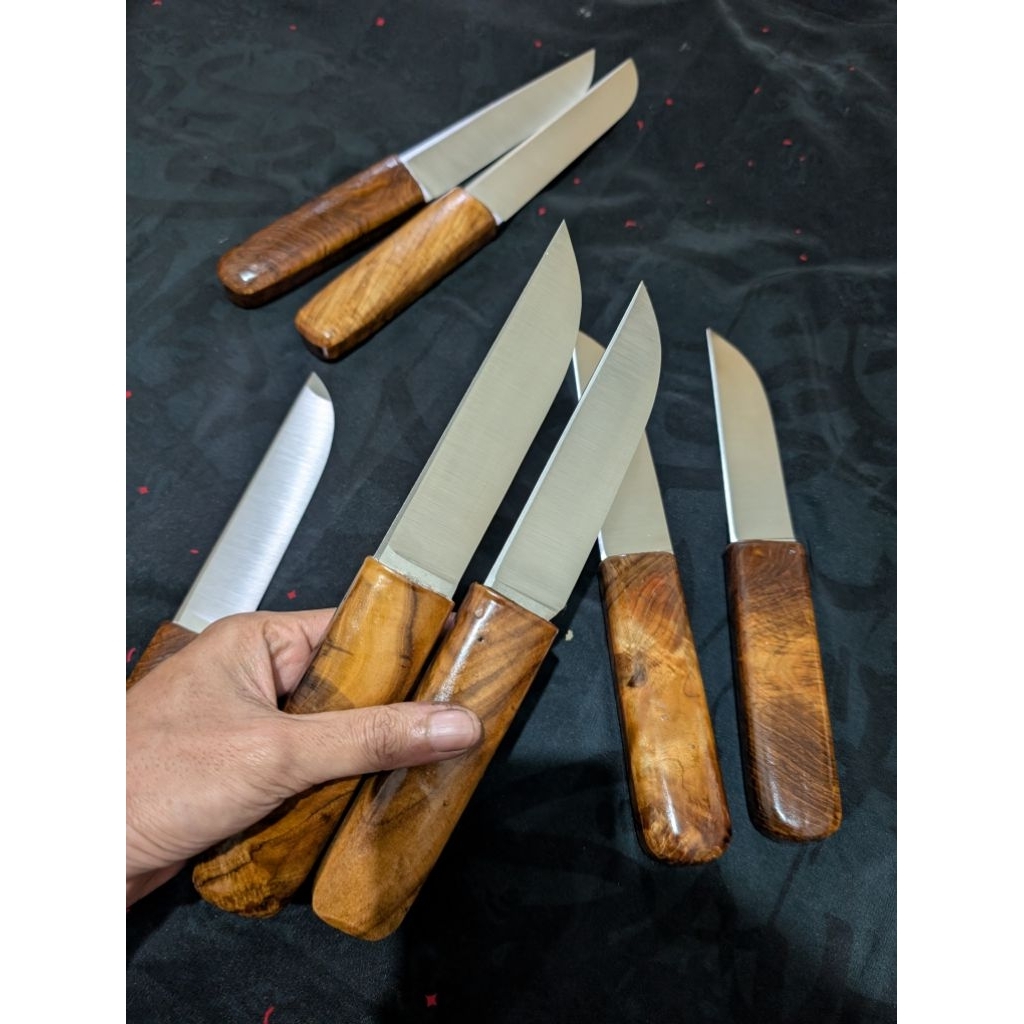 pisau dapur model tanto jepang baja d2