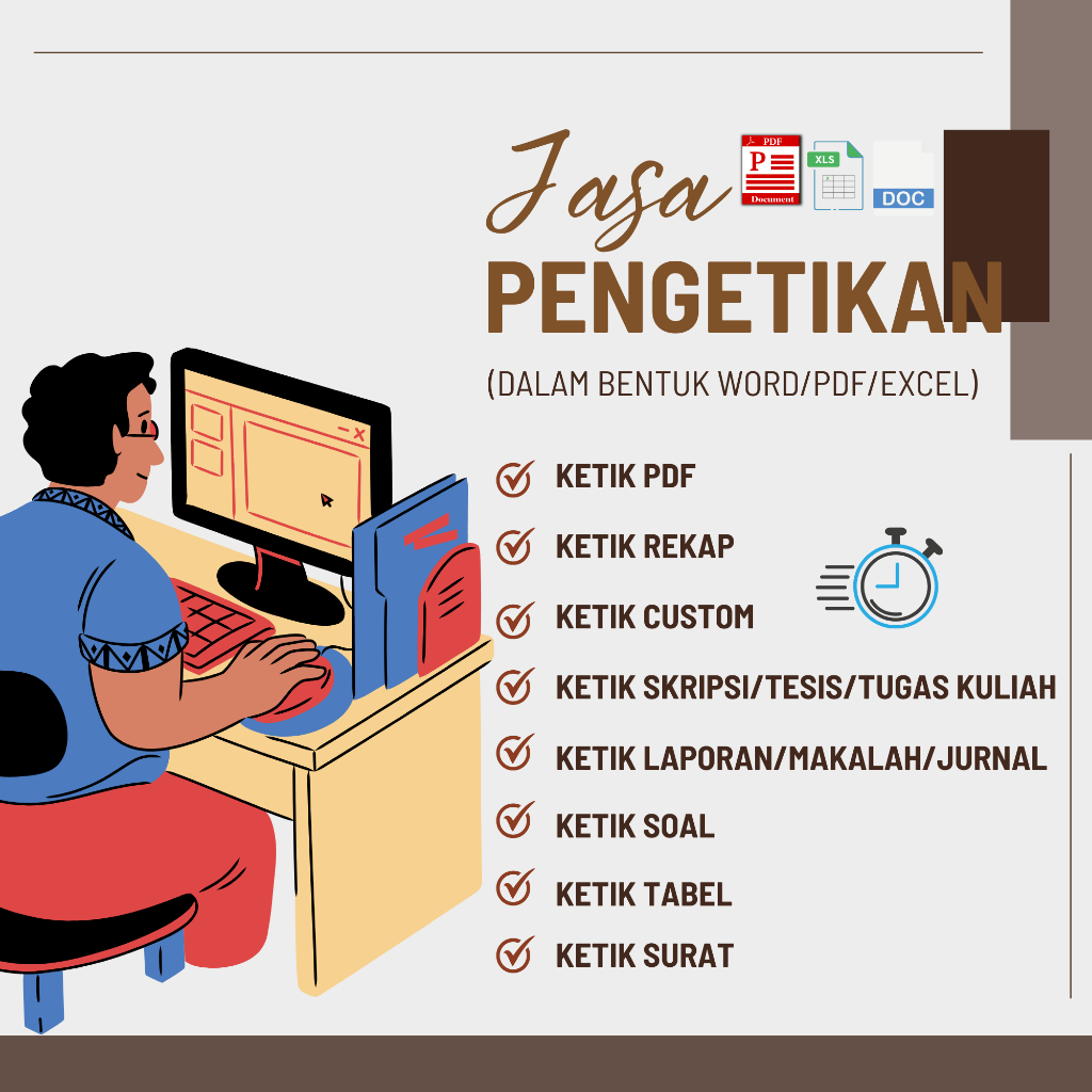 Jasa Ketik Express I Ketik PDF I Ketik Word I Ketik Excel