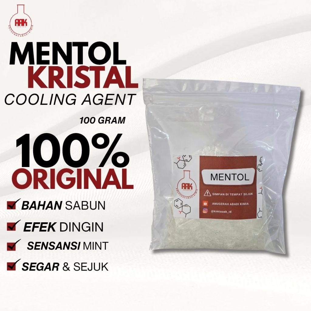Menthol Crystal / Mentol Kristal 100 Gram