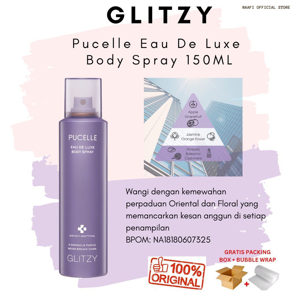 Pucelle Deodorant Body spray Super Parfume Galitz 150 ml No tutup