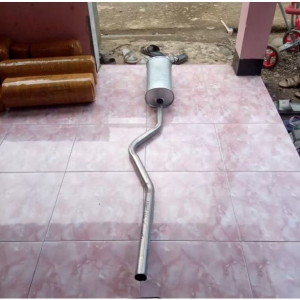 satu paket tabung standar knalpot mobil futura, t120ss, carry dan pipa belakang