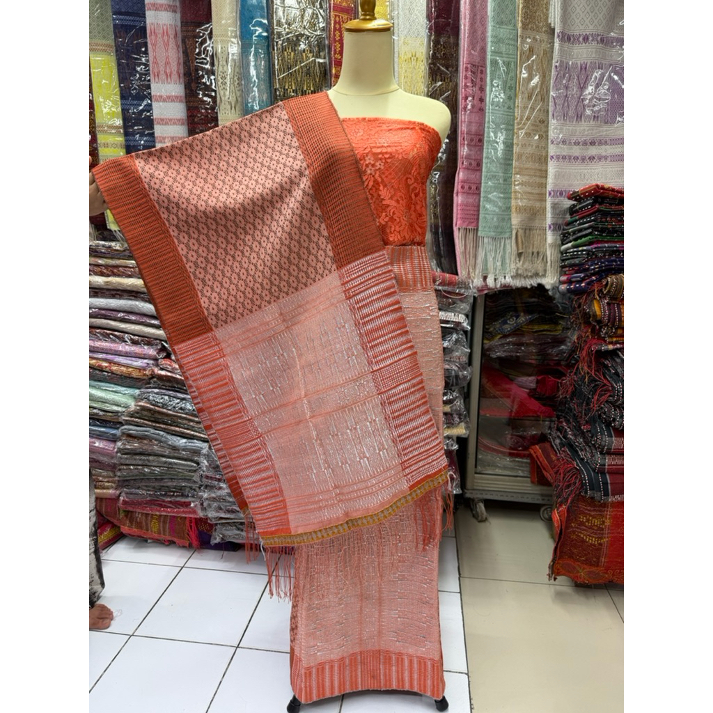 Songket Tarutung pilkos tenun tangan asli sudah sirat payet