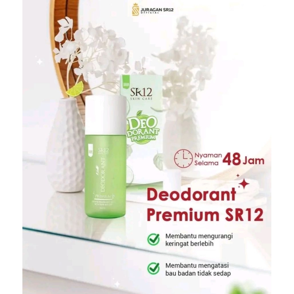 Deodorant SR12 ,SR12, Deodorant premium SR12,penghilang bau badan,deodorant tawas
