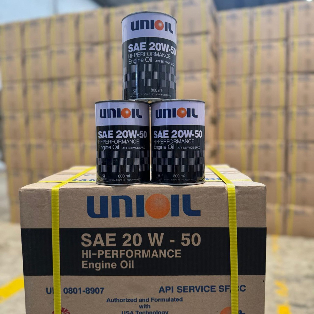 OLI DUS UNIOIL SAE 20W-50 1LITER ( 24 KALENG )