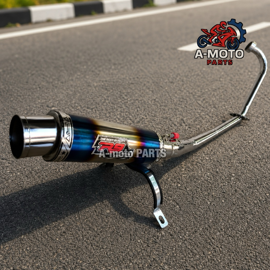 Knalpot Racing R9 mughello bluemoon satriya fu jupiter mx old new satria fu karbu
