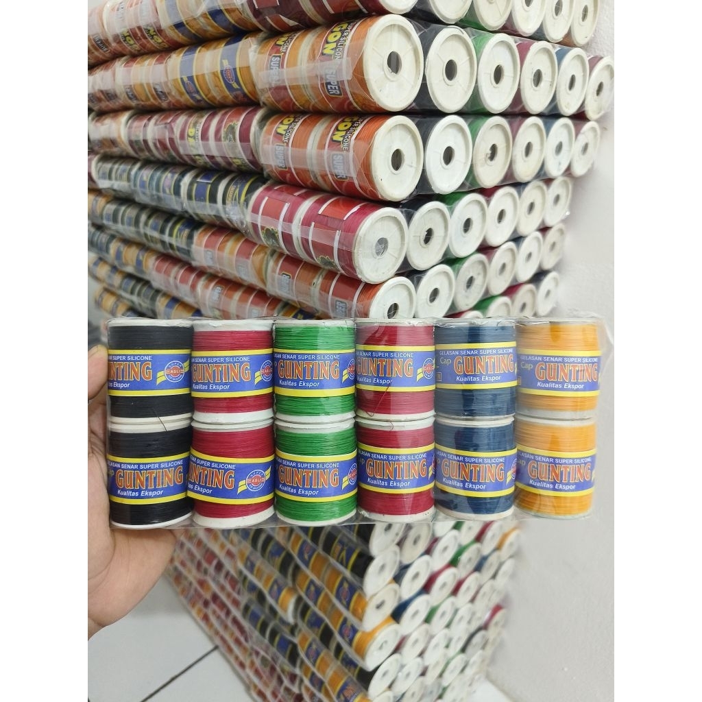 gelasan layangan/senar gelasan/senap ck 1 pak (isi 12 pcs) cap random/full beling/asli pengrajin/tar