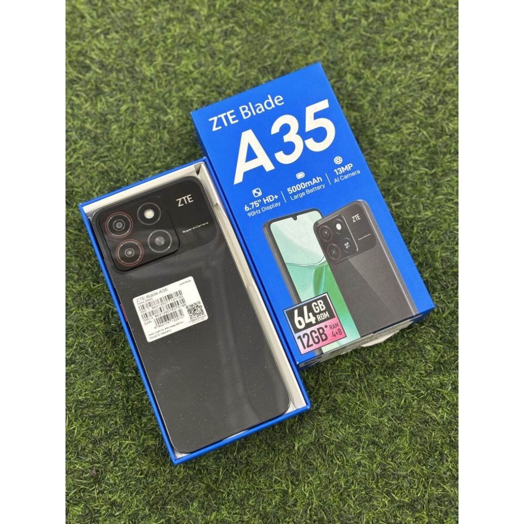 ZTE BLADE A35 4/64GB SECOND LENGKAP NOMINUS RESMI INDONESIA