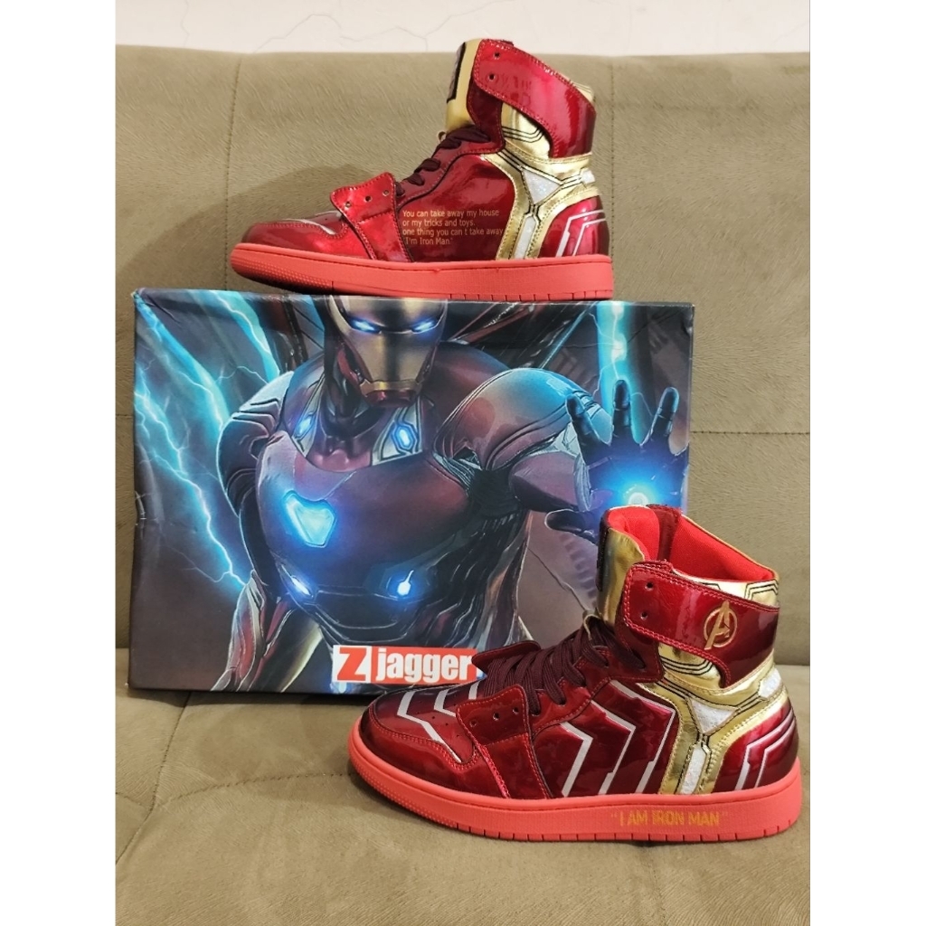 Sneakers Iron Man by Zjagger Studios Factory Custom AJ1 Limited Edition Super Rare BNIB