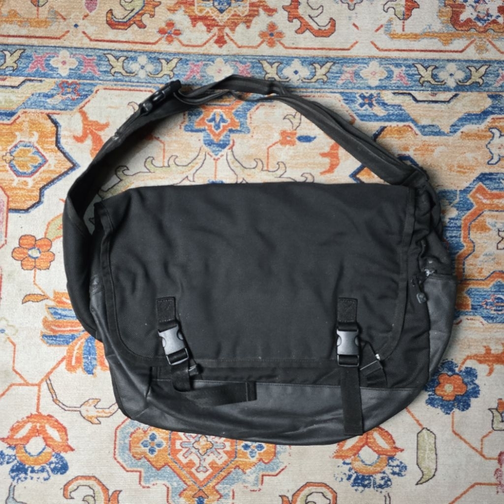 Crossbody bag kanvas x leather messenger bag