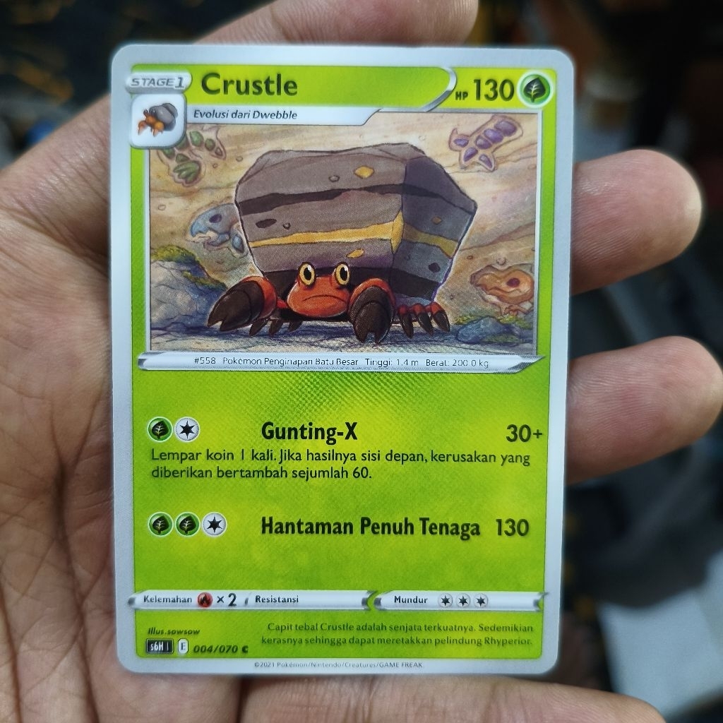 crustle tcg pokemon / kartu pokemon