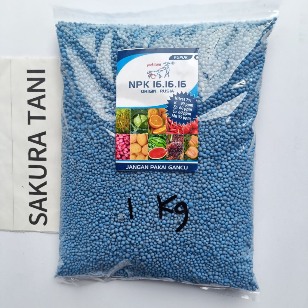 Pupuk NPK 16-16-16 Pak Tani Kemasan REPACK 1 kg