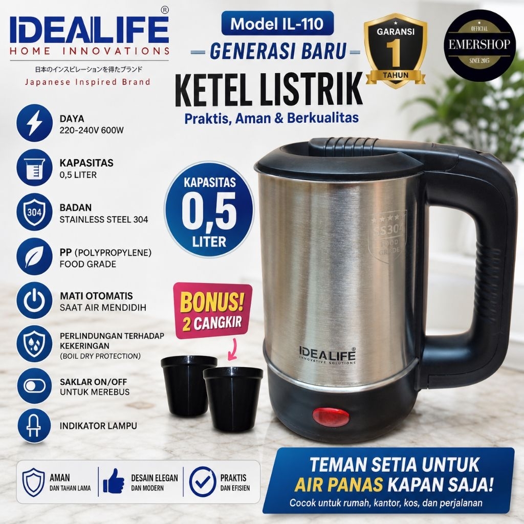 Idealife IL-100C Rice Cooker Nasi Rendah Gula 2L