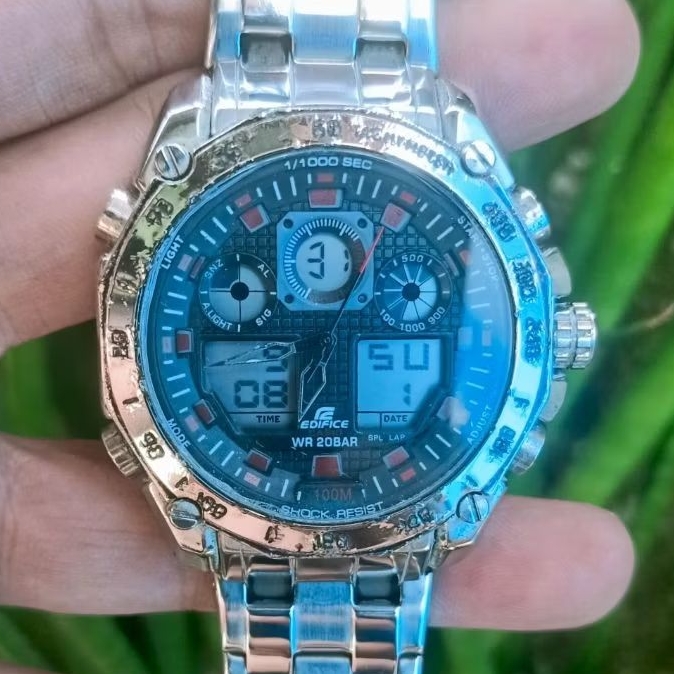 Jam Tangan Original Casio Edifice Dual Time