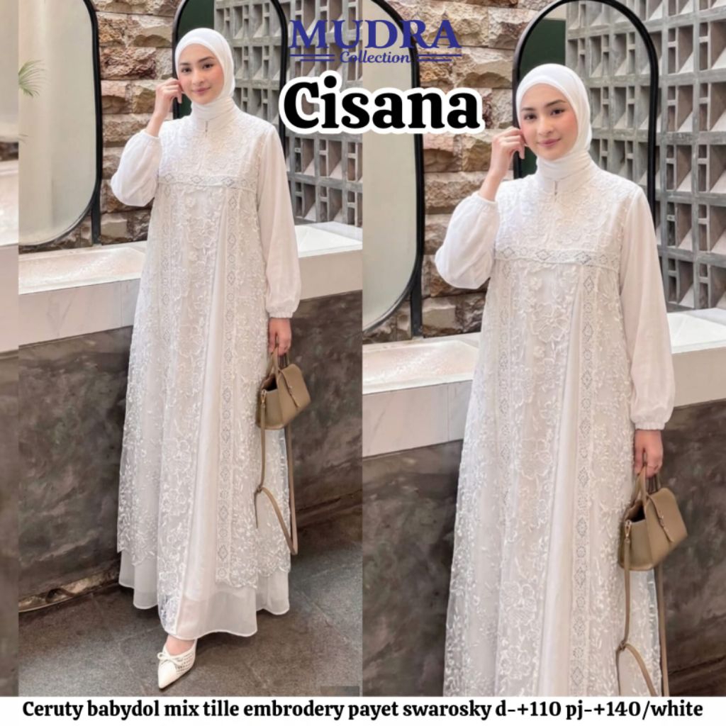 CISANA DRESS - GAMIS MEWAH & ELEGAN/GAMIS KONDANGAN/GAMIS WISUDA/GAMIS MANASIK/GAMIS SYAR'I