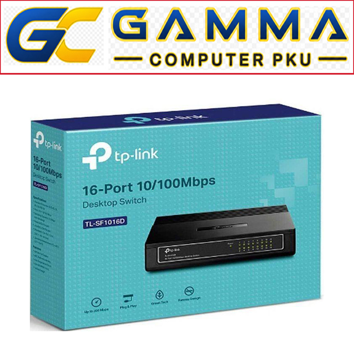 TP-LINK SWITCH HUB 16 PORT TL-SF1016D 10/100 / SWITCH HUB LAN TP LINK