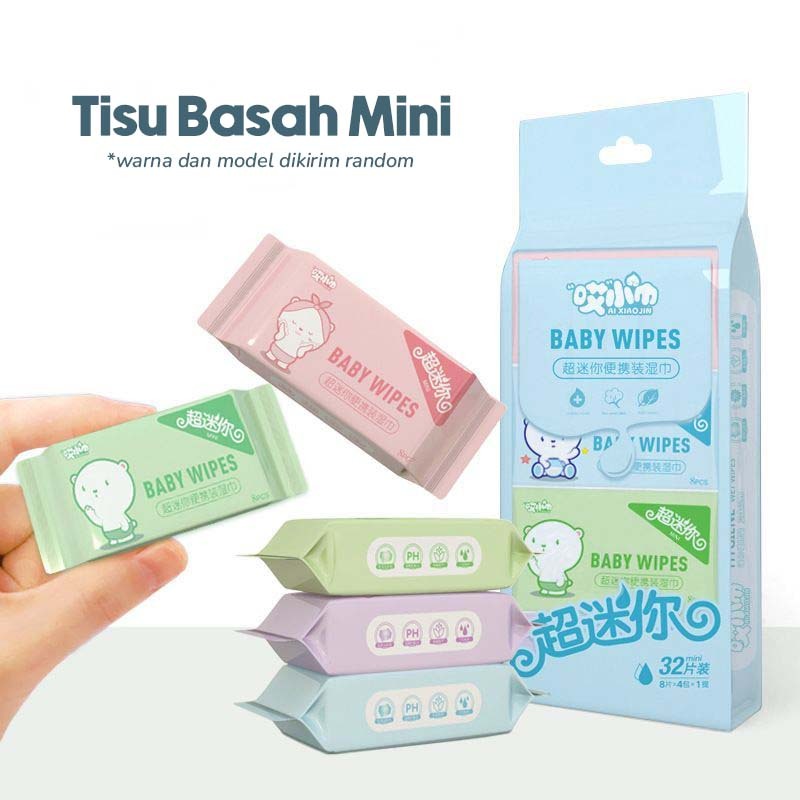 [FREE]  Tisu Basah Mini / Wet Wipes Mini Salvager Skincare Hadiah  Gift