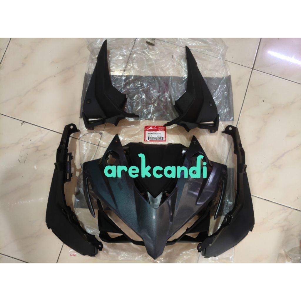 cover batok tameng panel kepala lampu depan cbr 150 r cbr150r k45n grey original ori ahm