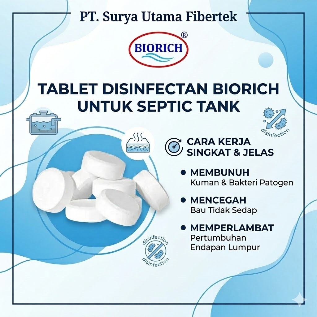 Tablet Disinfectan - Klorin - Disinfektan - biorich