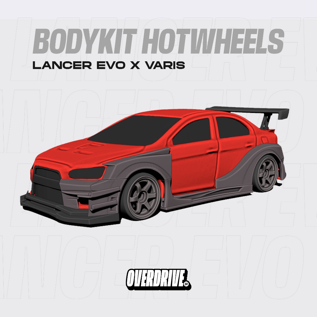 Bodykit Hotwheels Lancer Evo X Varis V2