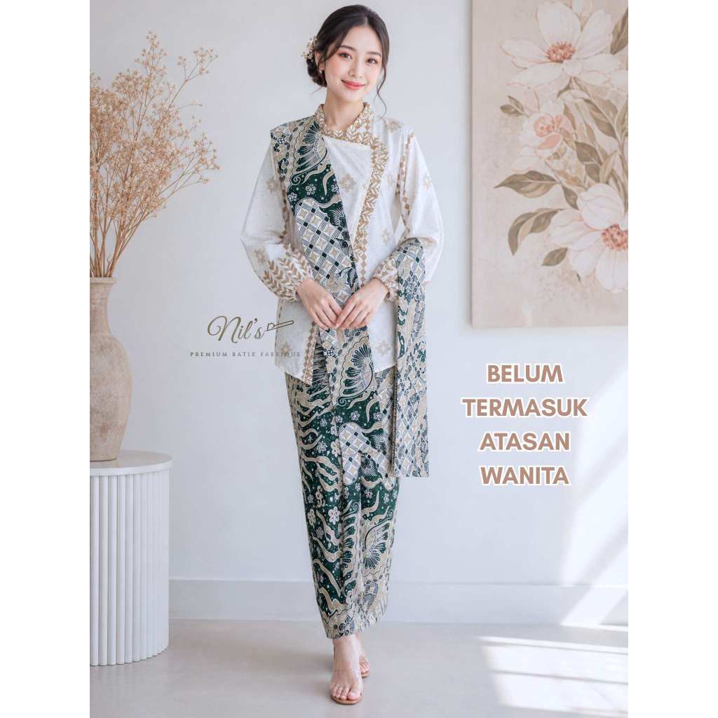Set Selendang dan Rok Instan Batik / Set Selendang dan Rok Instan Batik Modern