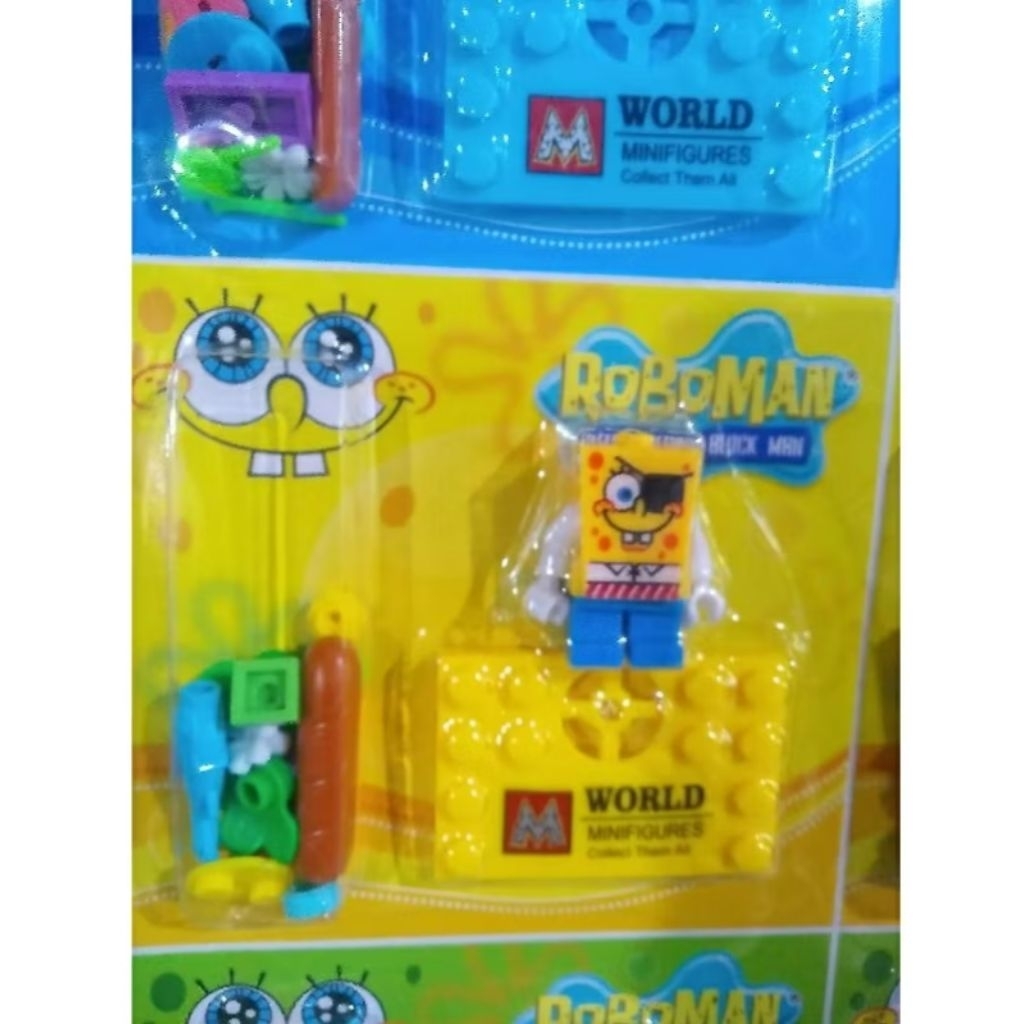 4 PCS MAINAN BRICK MINI FIGURE LEGO SPONGEBOB