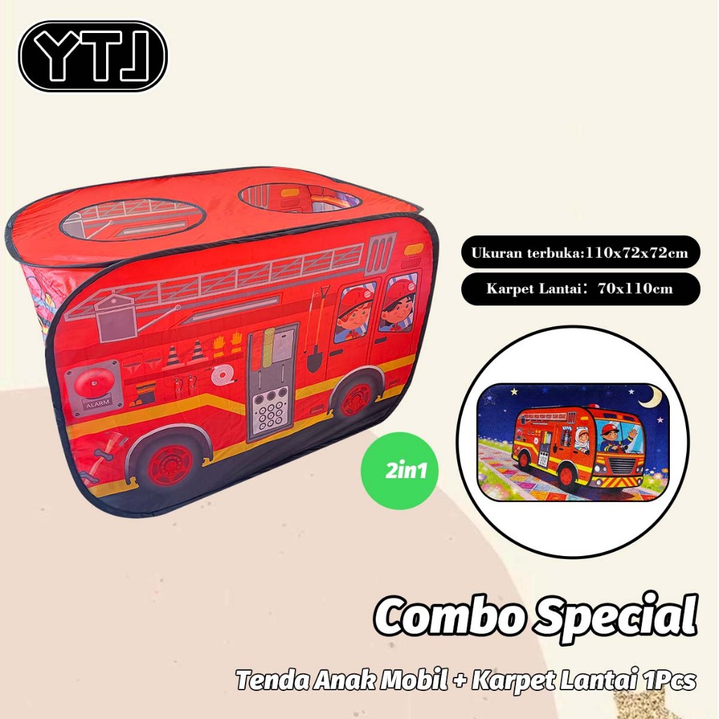 YTJ Combo 2 in 1 Tenda Mobil+Tikar Tenda Mobil Polisi/Tenda Lipat Portable Indoor Outdoor