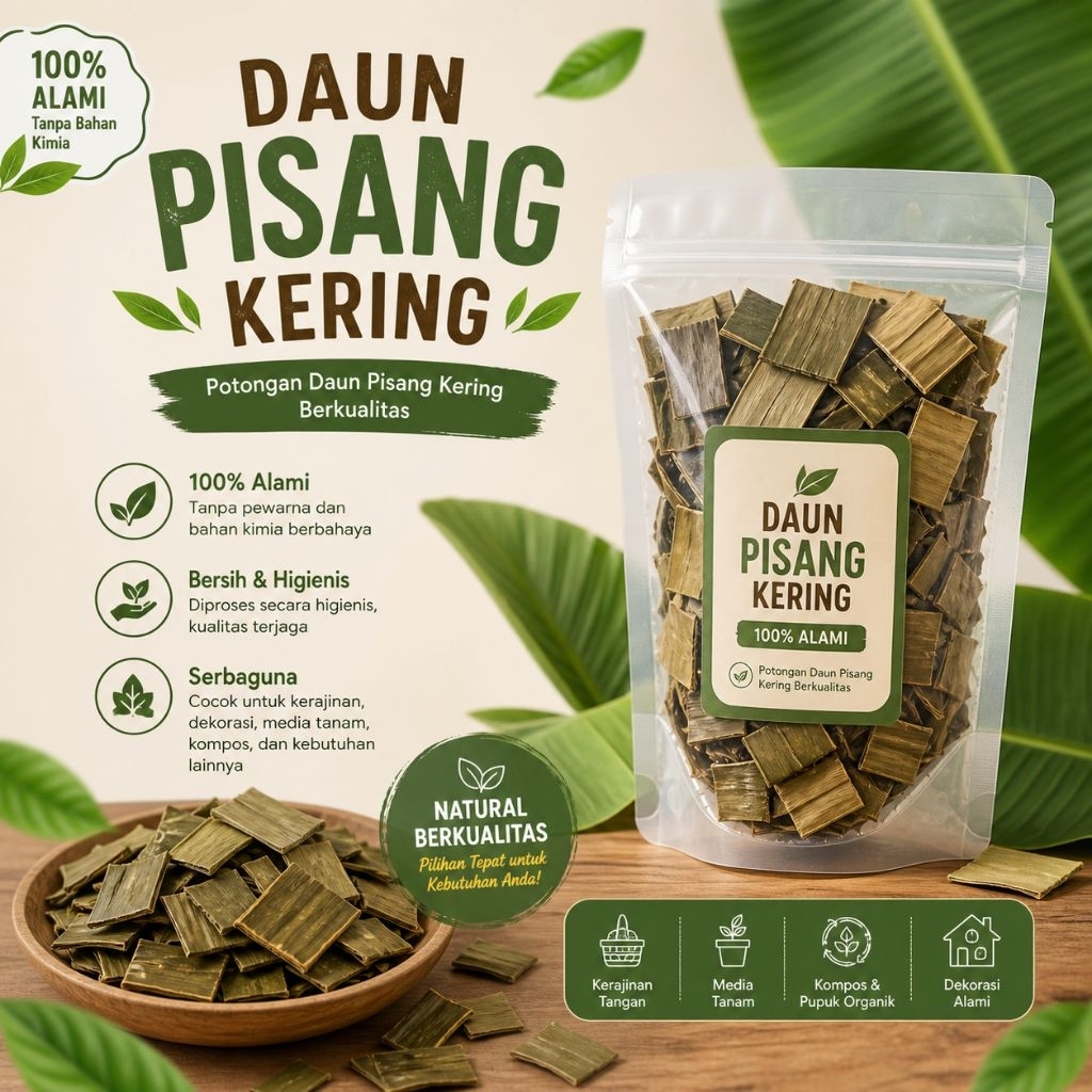 Daun Pisang Kering