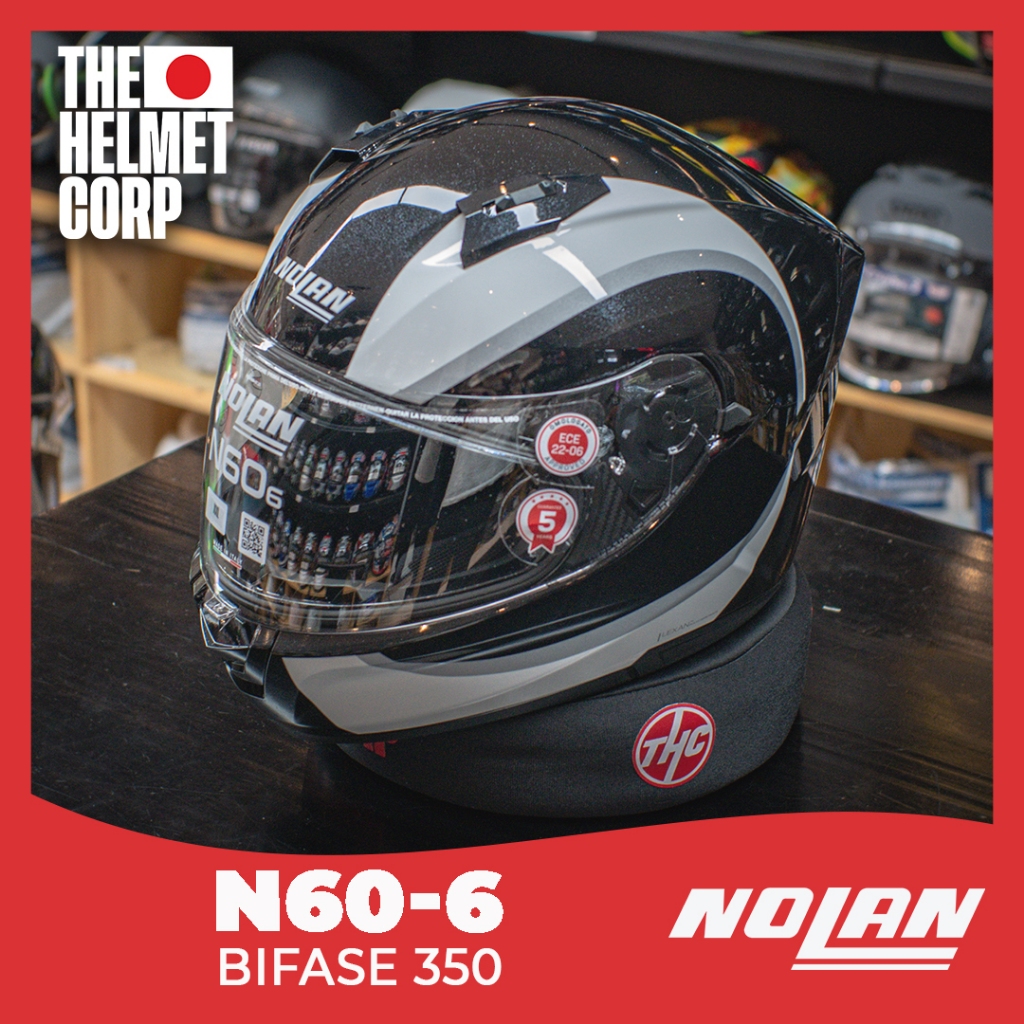 HELM NOLAN N60-6 BIFASE 350 FULL FACE HELMET DOUBLE VISOR RIDING NOLAN