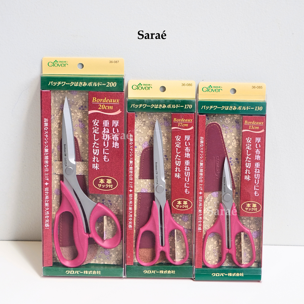Clover Gunting Bordeaux Scissors/Gunting Kain/Gunting Jepang