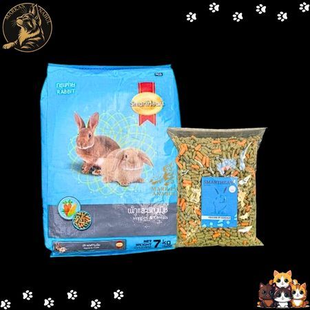 SmartHeart / Smart heart Rabbit Food REPACK 1kg - Makanan Kelinci SmartHeart REPACK 1kg