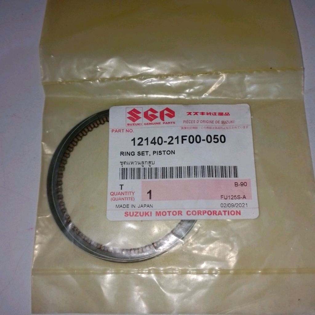 RING SEHER SUZUKI THUNDER 125 UKURAN 50 ORI SGP JAPAN 12140-21F00-050