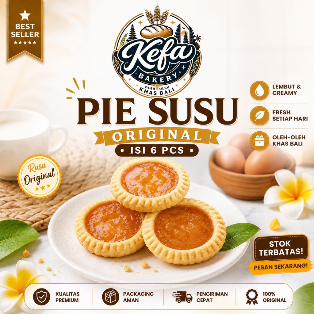 Pie Susu Bali Original Isi 6 - Oleh-oleh Premium Khas Bali