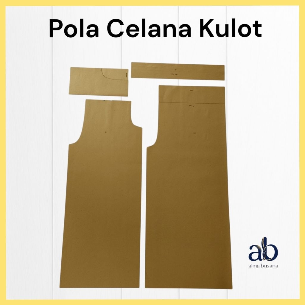 Pola celana kulot dewasa | pola instan celana kulot dewasa