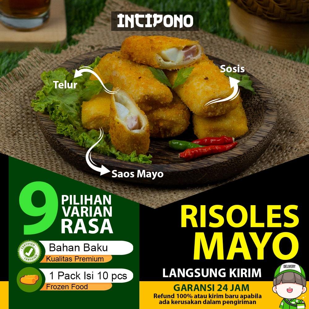 Incipono Risol Mayo Frozen 1 Pack Isi 10 Pcs Risoles Sosis Telur Mayonaise Mayones Frozen Food Halal