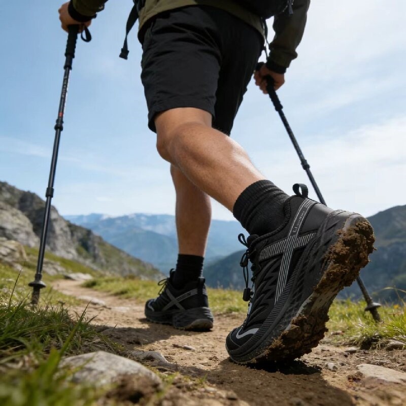 Sepatu Hiking Pria Anti Air Gunung Adventure Touring Outdoor Shoes