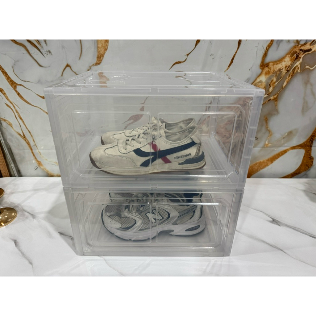 Kotak sepatu bahan plastik Akrilik / Kotak sepatu box/ kotak multifungsi