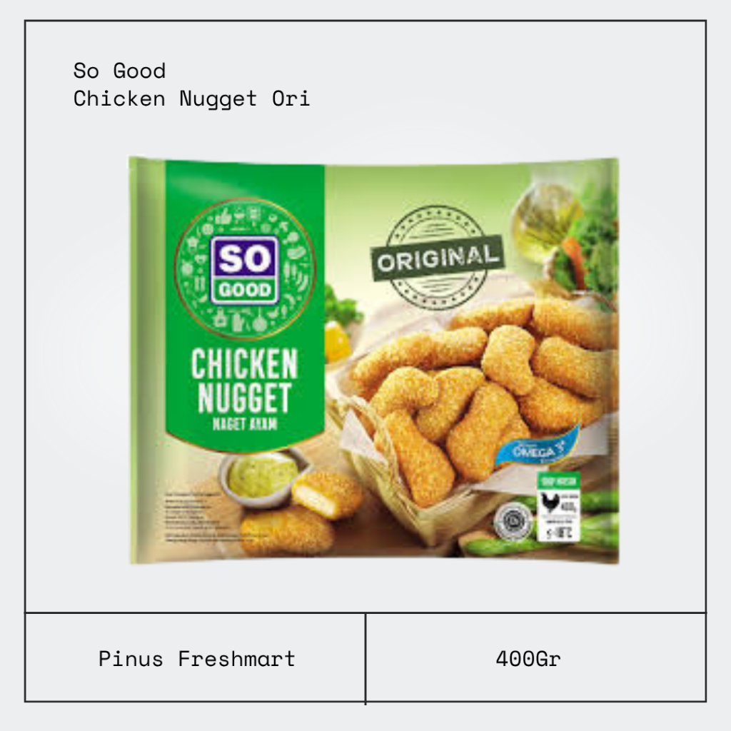 So Good Chicken Nugget Original 400gr / Nugget Ayam