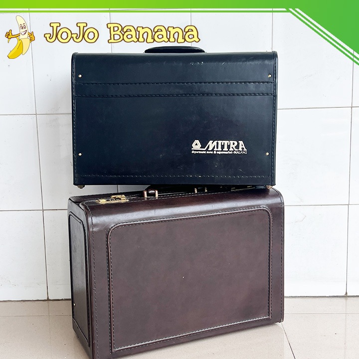 Tas Koper Kulit Vintage bisa untuk dekorasi studio Old Money Style Jadul Antik lawas Tua Retro Kuno