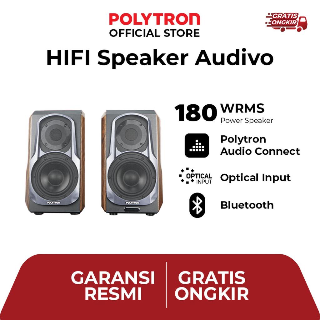 POLYTRON HiFi Active bookshelf speaker AUDIVO PHS 6A / SPEAKER AKTIF AKTIP PHS6A PHS-6A