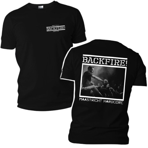 BACKFIRE MAASTRICHT HC TAG GILDAN HEAVY SIZE L T SHIRT